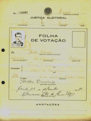 Folha de votação (frente), 1983
