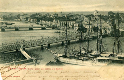 Vista geral do bairro do Recife, 1900. Acervo: Fundação Joaquim Nabuco